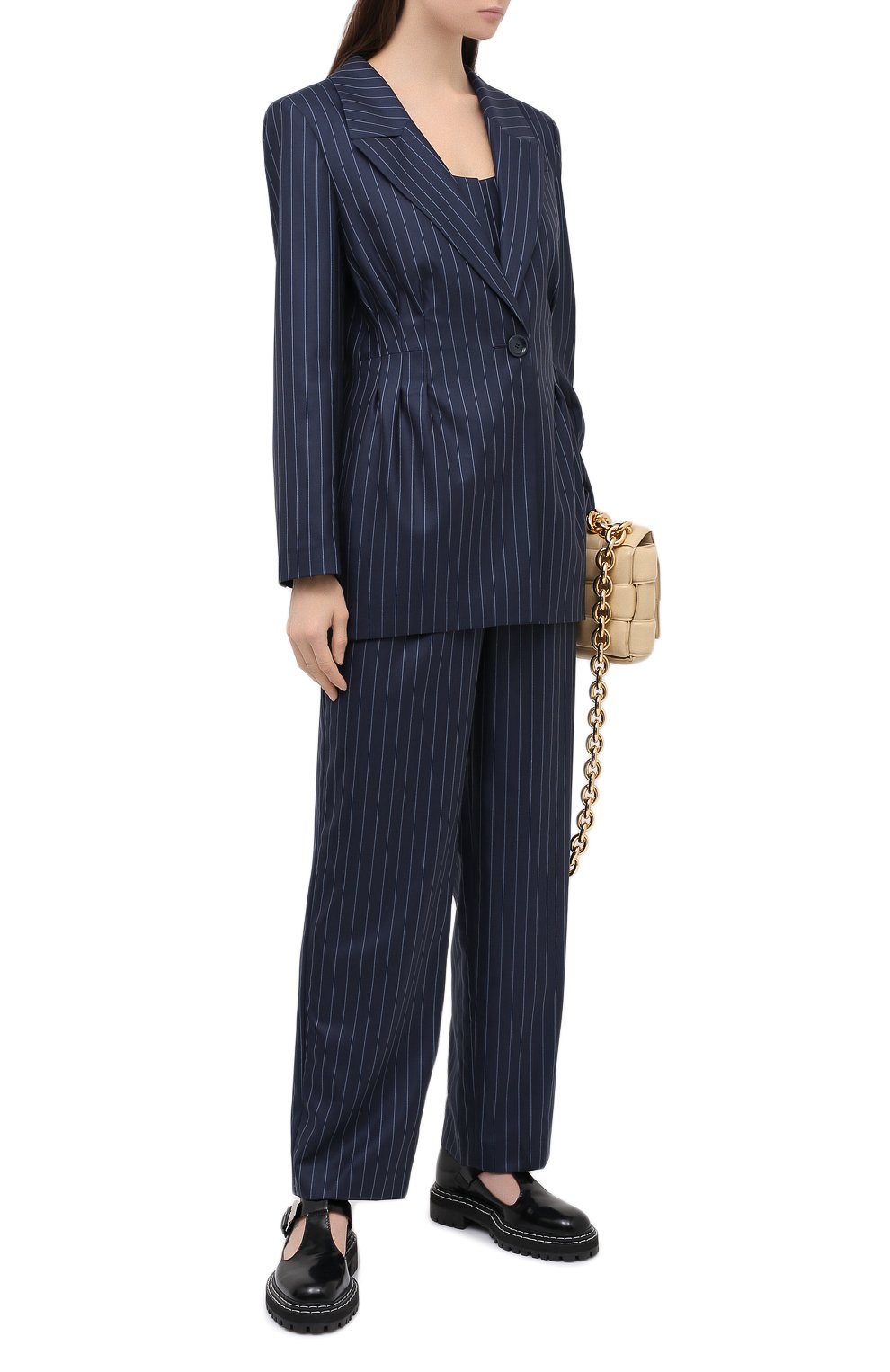 Шерстяной жакет JM STUDIO синего цвета по цене 33970 руб., арт. FW202106, фото 2 Шерстяной жакет JM STUDIO, арт. FW202106, фото 2