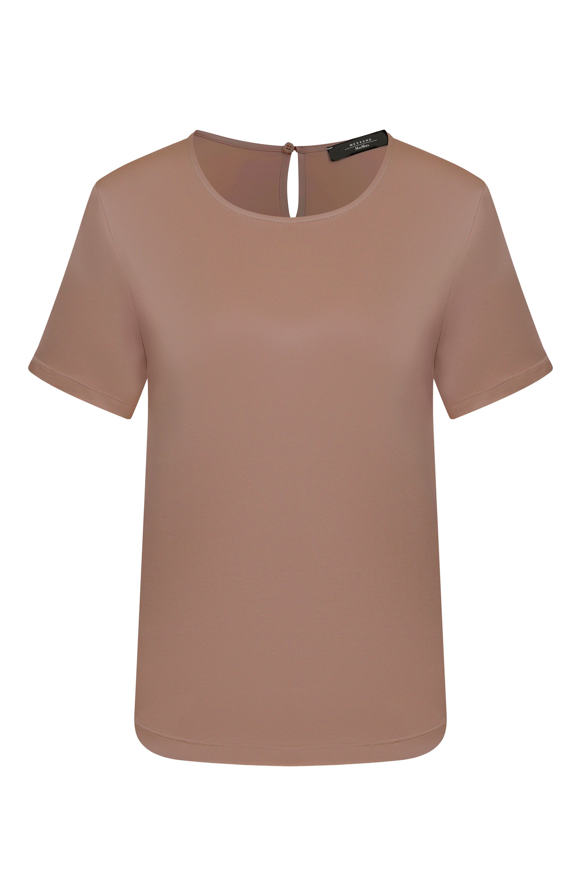 Атласный топ WEEKEND MAX MARA коричневого цвета по цене 13750 руб., арт. GILBERT, фото 1 Атласный топ WEEKEND MAX MARA, арт. GILBERT, фото 1