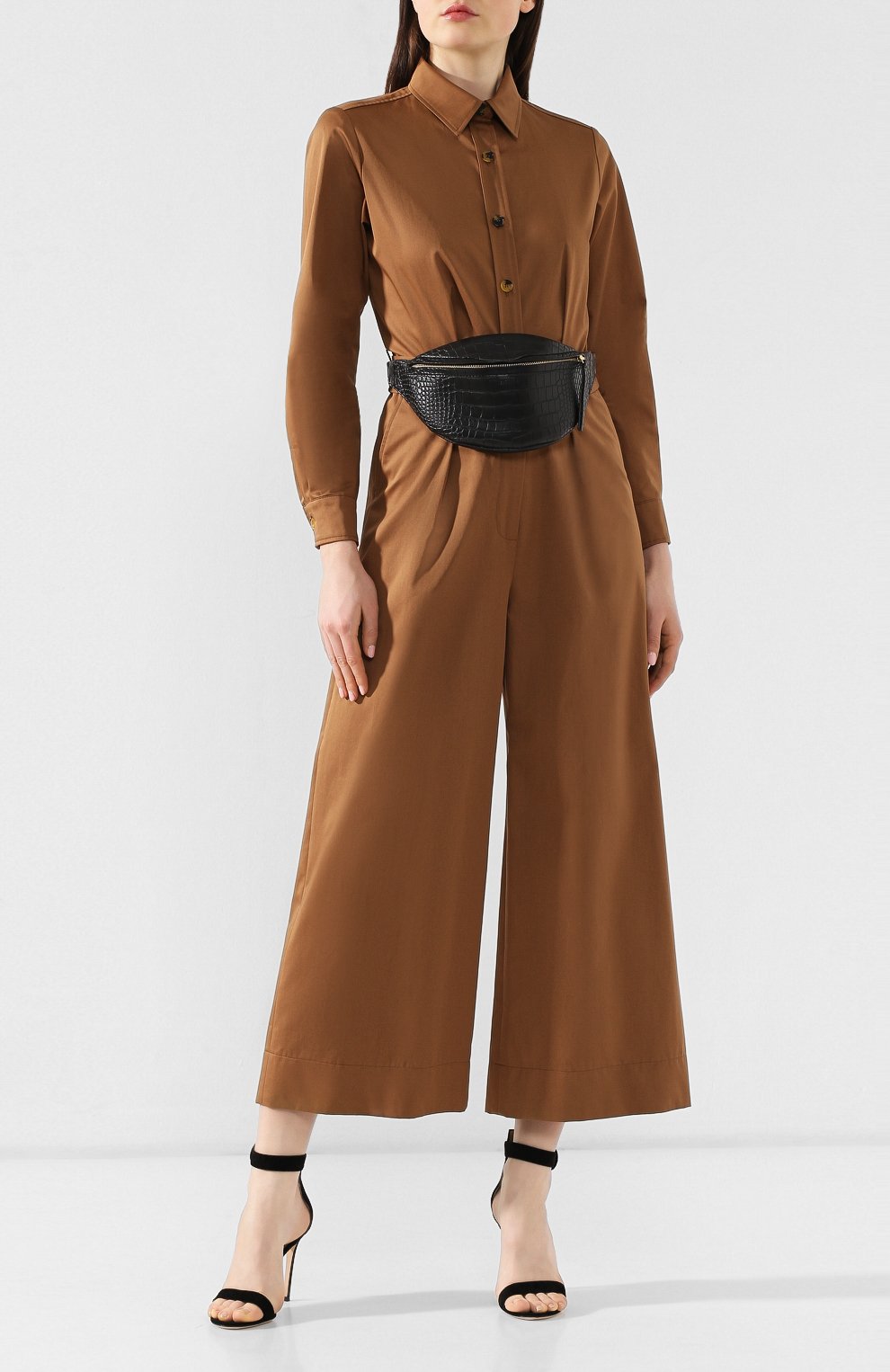 Поясная сумка lubo NANUSHKA, арт. LUB0_BLACK_CR0C EMB0SSED ALTER-LEATHER, фото 2