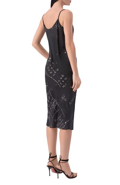 Платье RICK OWENS черно-белого цвета по цене 94600 руб., арт. RP01F6545/KP1, фото 3 Платье RICK OWENS, арт. RP01F6545/KP1, фото 3