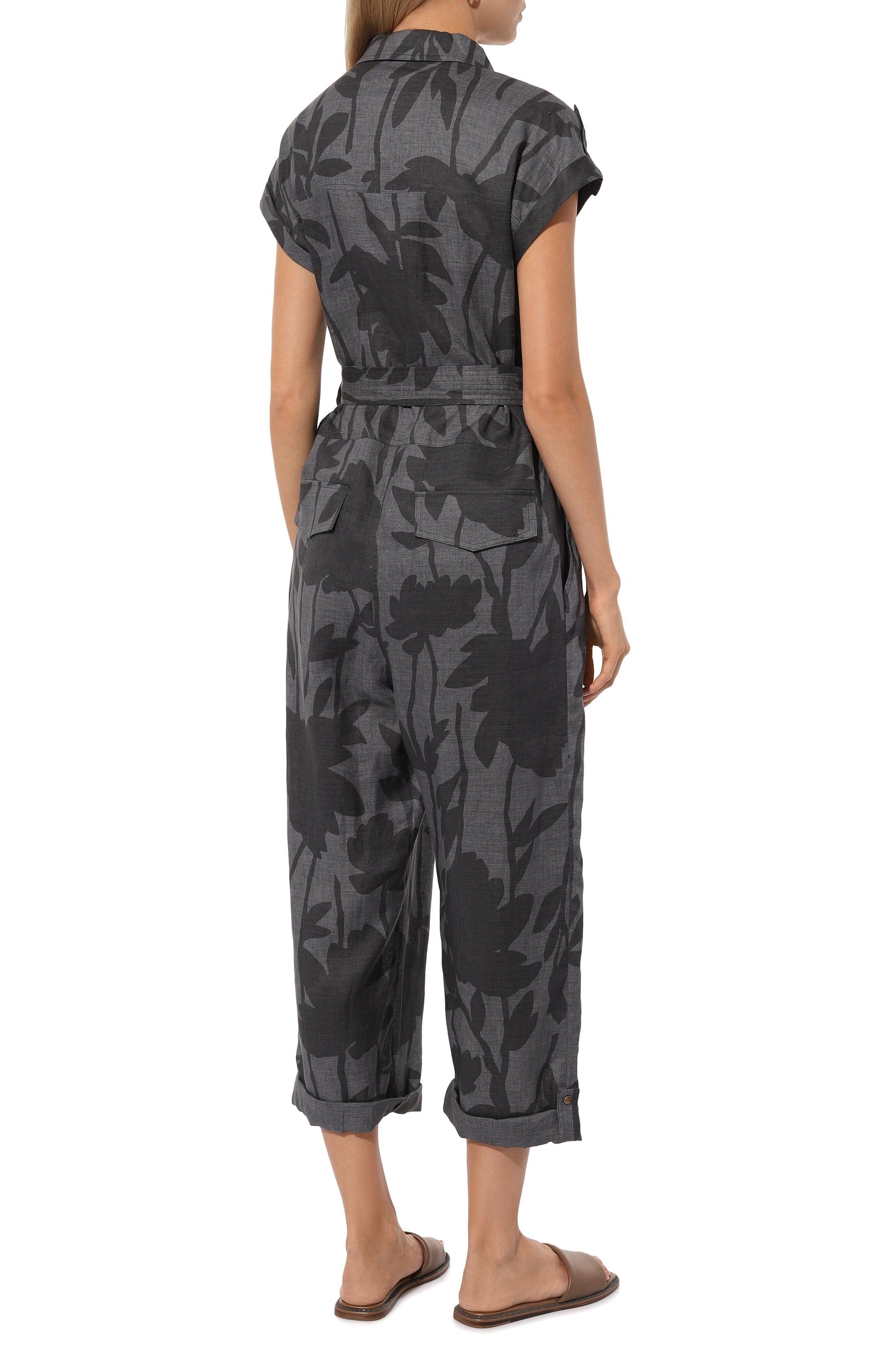 Льняной комбинезон BRUNELLO CUCINELLI, арт. MB650BF289, фото 4