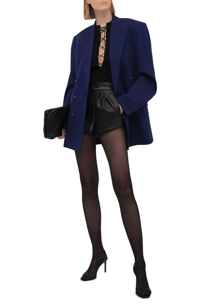 Топ SAINT LAURENT черного цвета по цене 103500 руб., арт. 658741/YAPK2, фото 2 Топ SAINT LAURENT, арт. 658741/YAPK2, фото 2