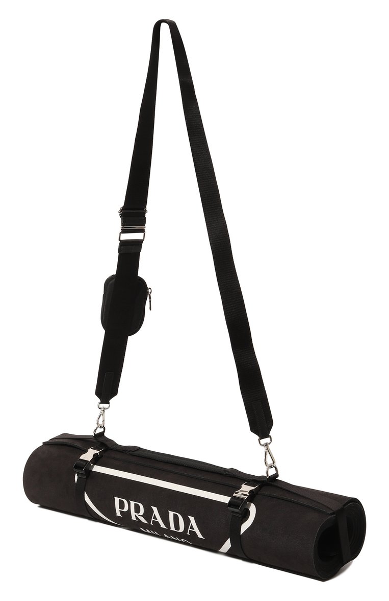 Женского коврик для йоги PRADA черного цвета, арт. 2XD013-2DYQ-F0002 | Фото 2 (Материал: Синтетический материал; Нос: Не проставлено; Региональные ограничения белый список (Axapta Mercury): Не проставлено)
