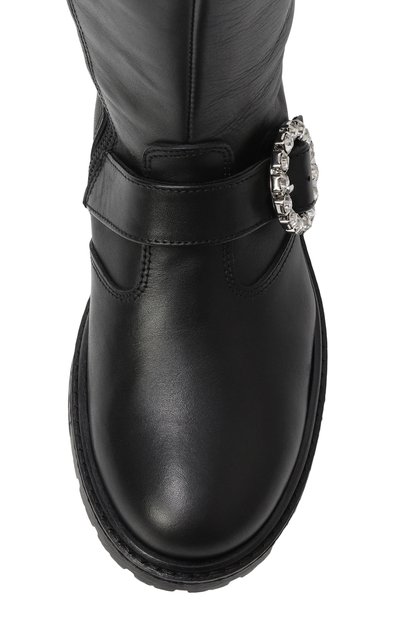 Кожаные сапоги MONNALISA, арт. 87F007, фото 4