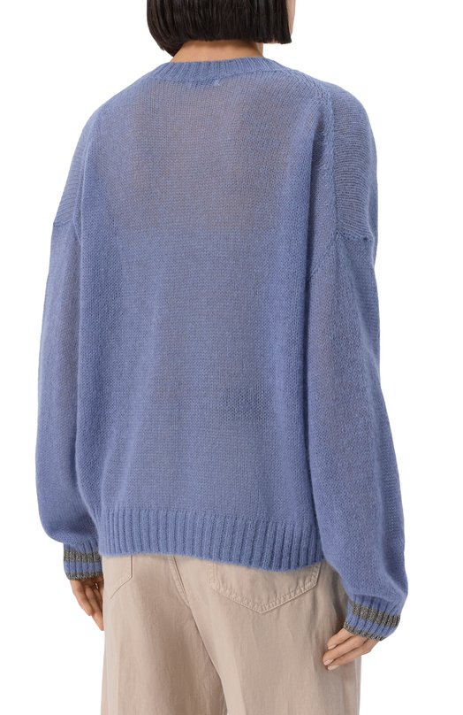 Свитер Brunello Cucinelli M2I780100P Голубой  M2I780100P Фото 4