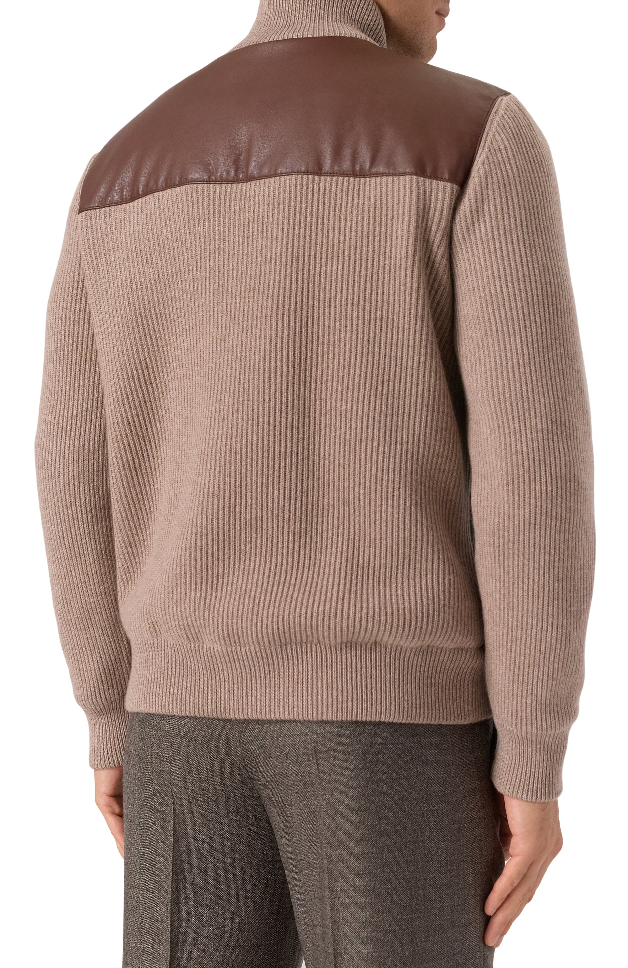 Комбинированный кардиган BRUNELLO CUCINELLI, арт. MPWIN2059, фото 4