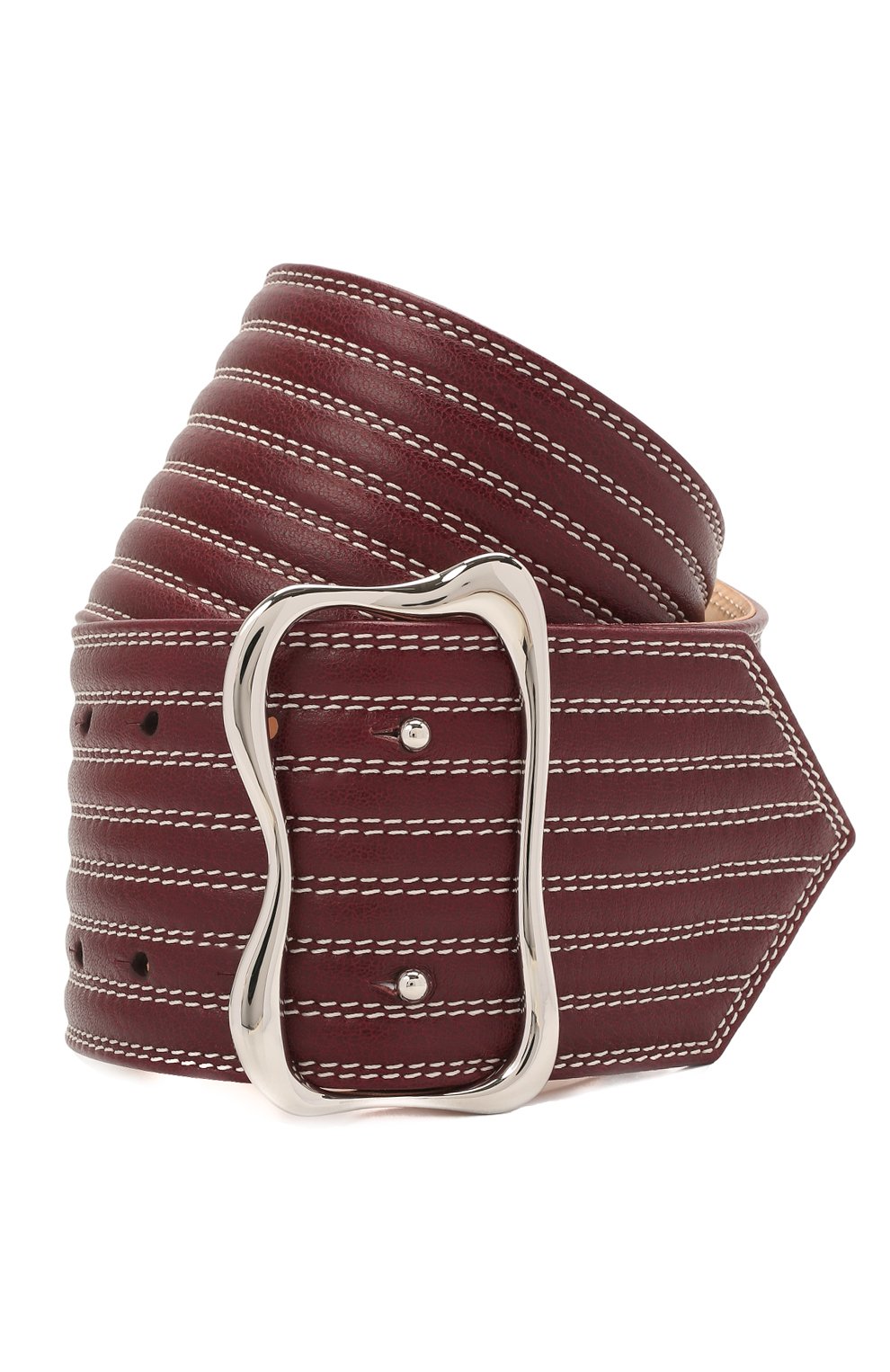 Кожаный ремень CHLOÉ бордового цвета по цене 110000 руб., арт. CHC21UC052AB1, фото 1 Кожаный ремень CHLOÉ, арт. CHC21UC052AB1, фото 1