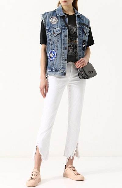 Джинсовый жилет с потертостями и бахромой ICONS OF CALIFORNIA, арт. PDVT_PS18, фото 2