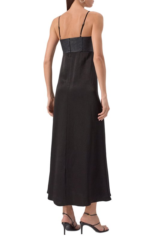 Атласное платье Pinko 104844/A2BV Чёрный  104844/A2BV Фото 4