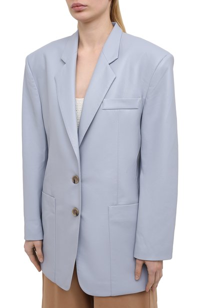 Жакет из экокожи NANUSHKA, арт. EVAN_DUSTY BLUE_VEGAN LEATHER, фото 3