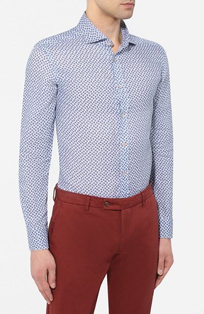 Льняная рубашка CORNELIANI, арт. 83P128-9111925/00, фото 3
