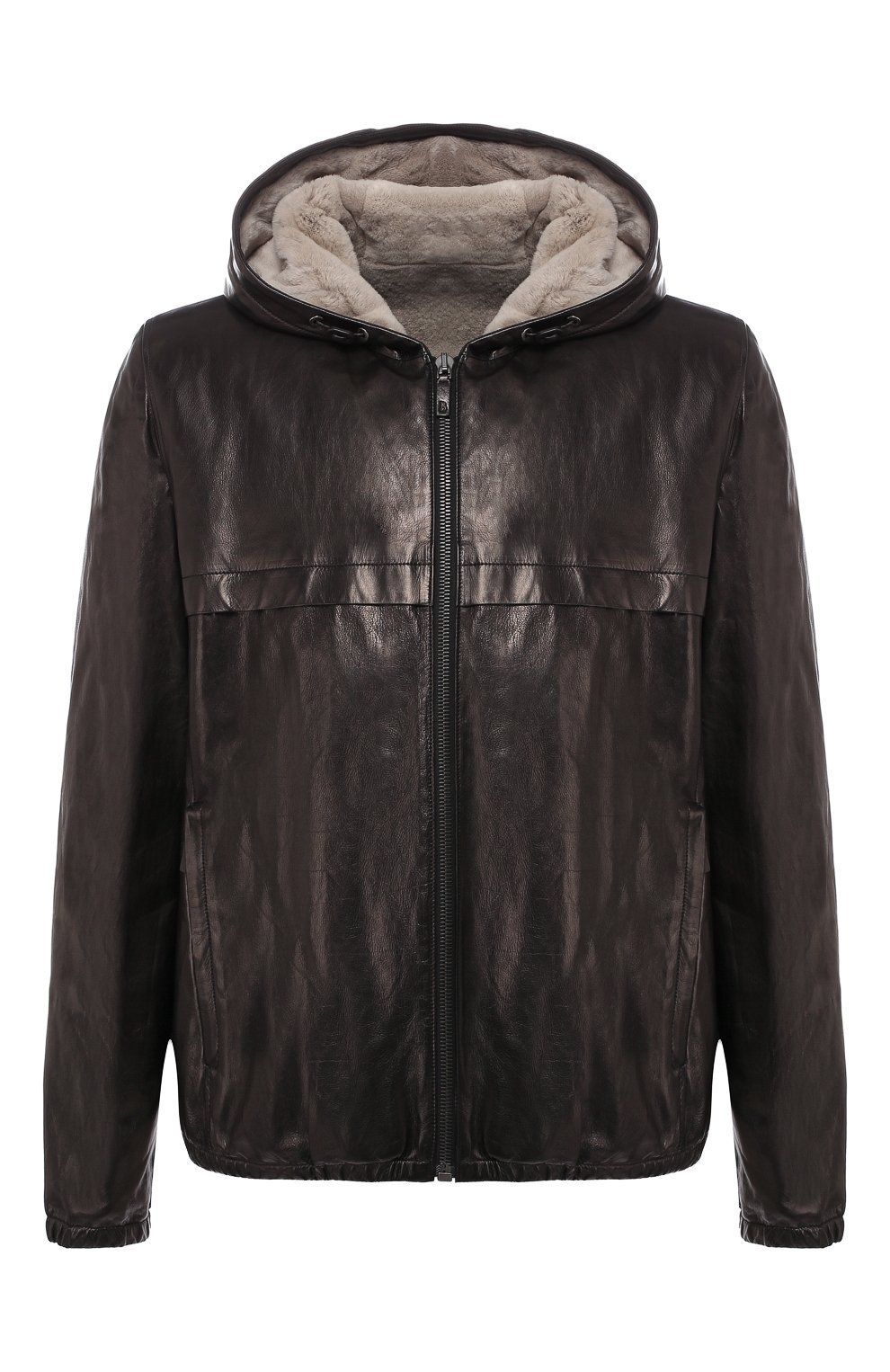 Кожаный бомбер с внутренней отделкой из норки BERLUTI, арт. R15LBL43-001, фото 1