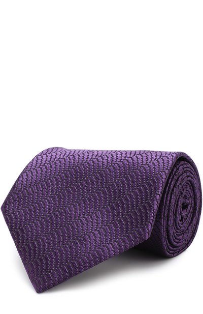Шелковый галстук с узором ZEGNA, арт. Z3W05/1XW, фото 1