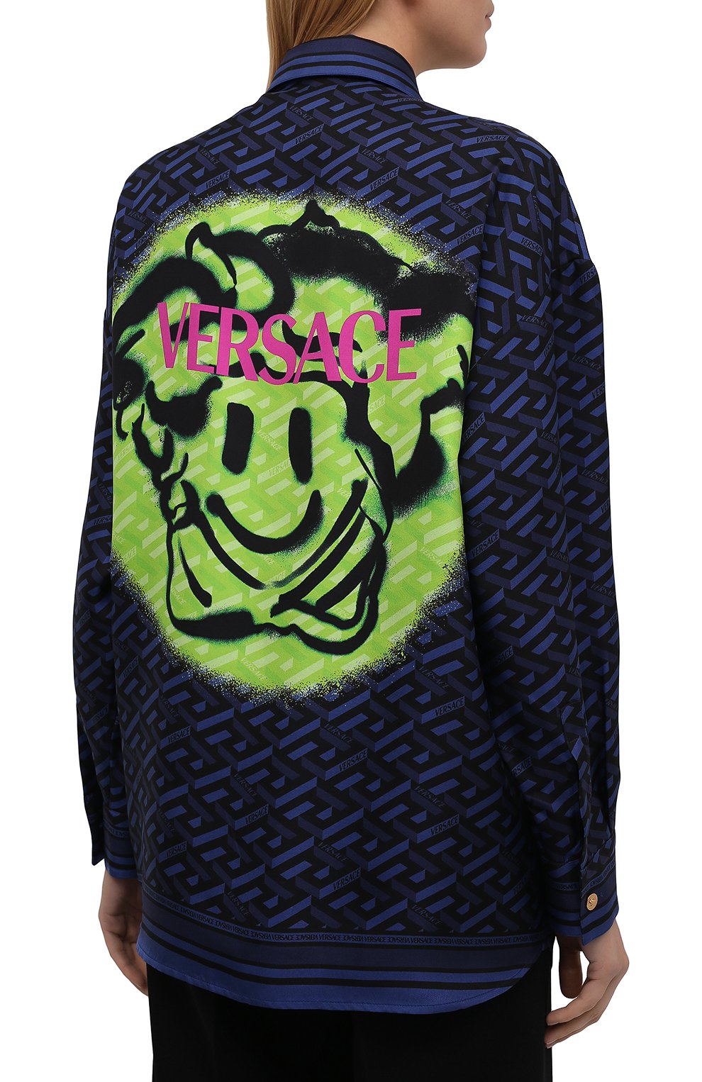 Шелковая рубашка VERSACE, арт. 1002489/1A01805, фото 4