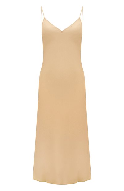 Платье из вискозы JIL SANDER бежевого цвета по цене 96200 руб., арт. JSWT506606-WT381500, фото 1 Платье из вискозы JIL SANDER, арт. JSWT506606-WT381500, фото 1