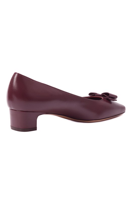Кожаные туфли Vara Ferragamo 01K520/785561 Бордовый  01K520/785561 Фото 5