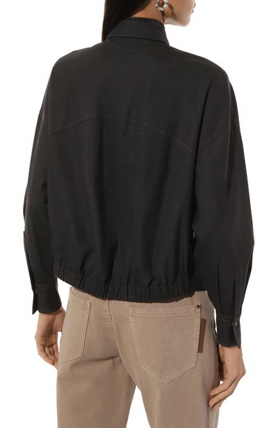 Шерстяная рубашка BRUNELLO CUCINELLI, арт. MG912HR226, фото 4