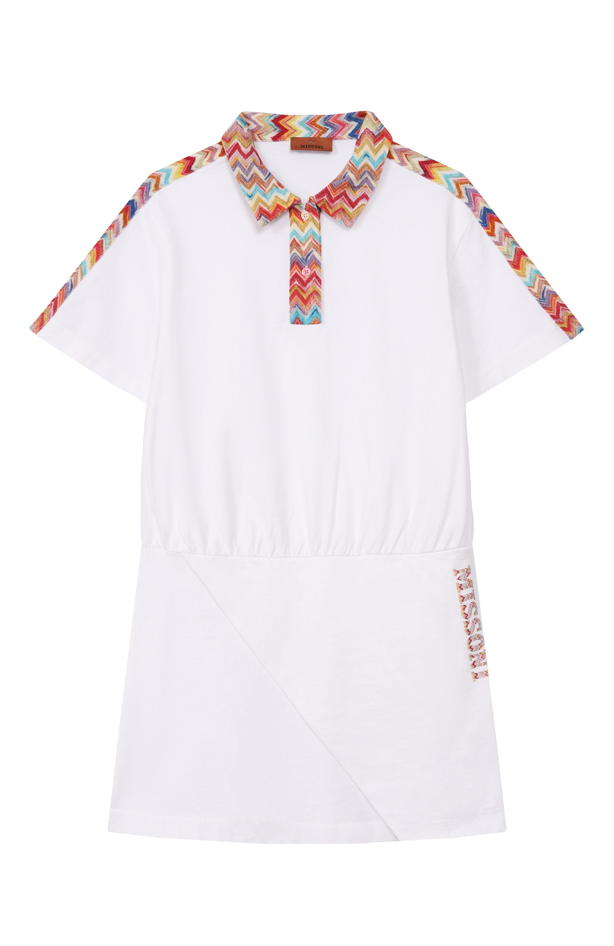 Хлопковое платье MISSONI белого цвета по цене 21250 руб., арт. MY1A61/Z3672, фото 1 Хлопковое платье MISSONI, арт. MY1A61/Z3672, фото 1