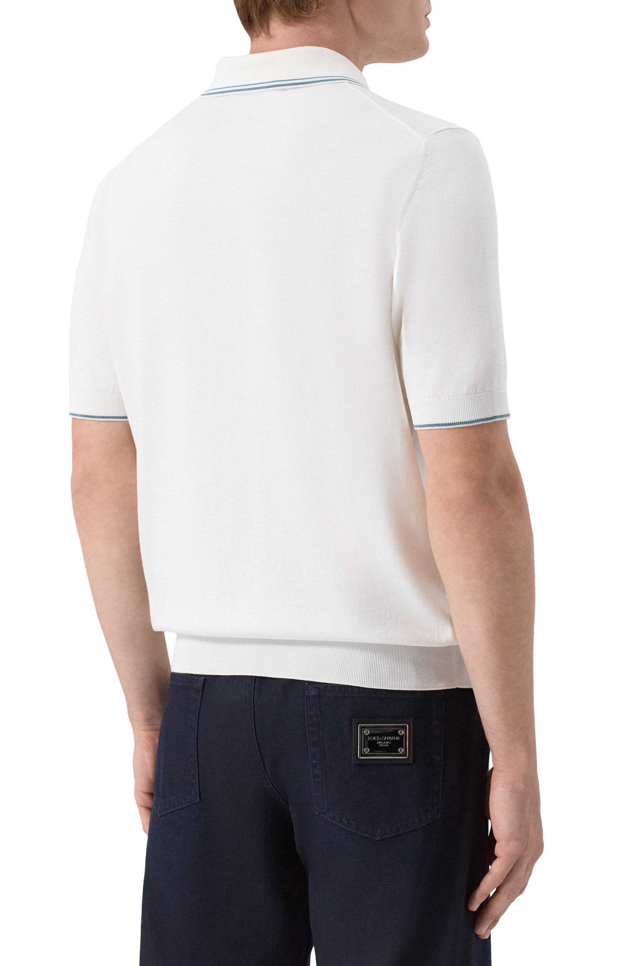 Поло из хлопка и шелка MVST белого цвета по цене 99500 руб., арт. M26.CSM.K425, фото 4 Поло из хлопка и шелка MVST, арт. M26.CSM.K425, фото 4