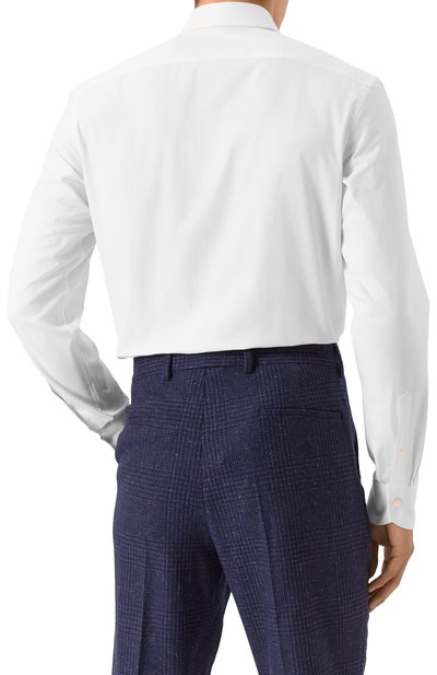 Хлопковая сорочка CANALI белого цвета по цене 30900 руб., арт. CCL7018/GA03326, фото 4 Хлопковая сорочка CANALI, арт. CCL7018/GA03326, фото 4