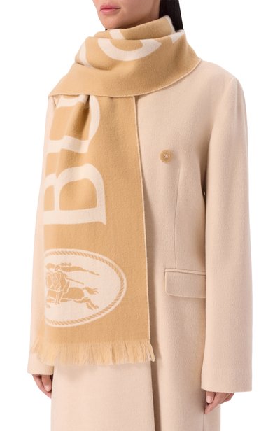 Шерстяной шарф BURBERRY, арт. 8126859, фото 2