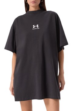 Мужского хлопковая футболка balenciaga х under armour BALENCIAGA черного цвета, арт. 787349/TRVB7 | Фото 6 (Стили: Кэжуэл; Принт: Без принта; Нос: Не проставлено; Региональные ограничения белый список (Axapta Mercury): Не проставлено; Женское Кросс-КТ: Футболка-одежда; Материал внешний: Хлопок)