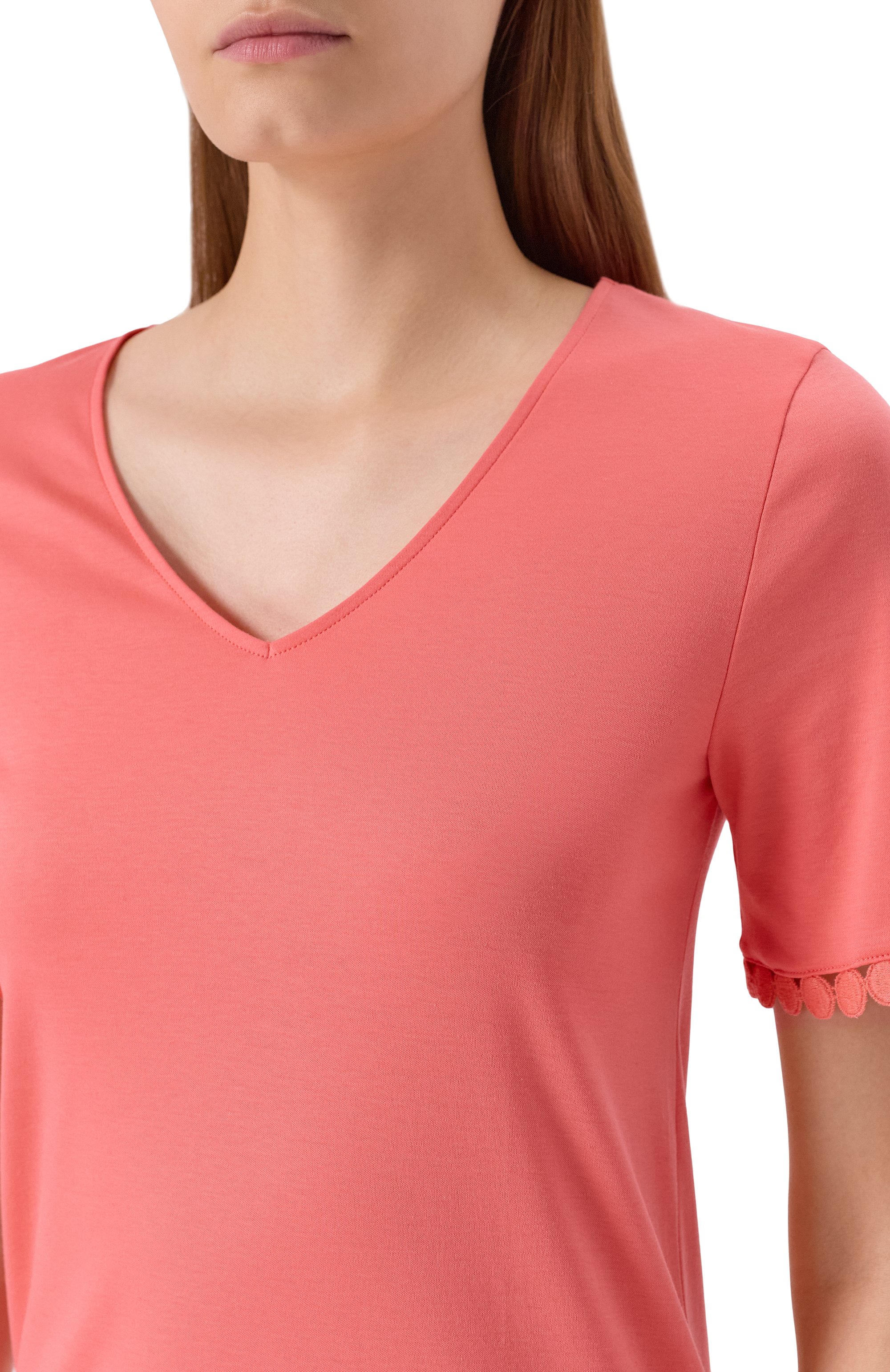 Хлопковая сорочка HANRO кораллового цвета по цене 22370 руб., арт. 074932, фото 5 Хлопковая сорочка HANRO, арт. 074932, фото 5