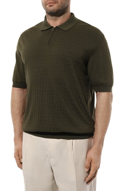 Поло из шелка и хлопка ZILLI, арт. KZP002M0145VVM000_1, фото 3