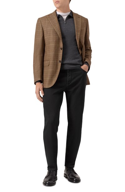 Шерстяное поло CORNELIANI темно-серого цвета по цене 47000 руб., арт. 26M50F-2625100, фото 2 Шерстяное поло CORNELIANI, арт. 26M50F-2625100, фото 2