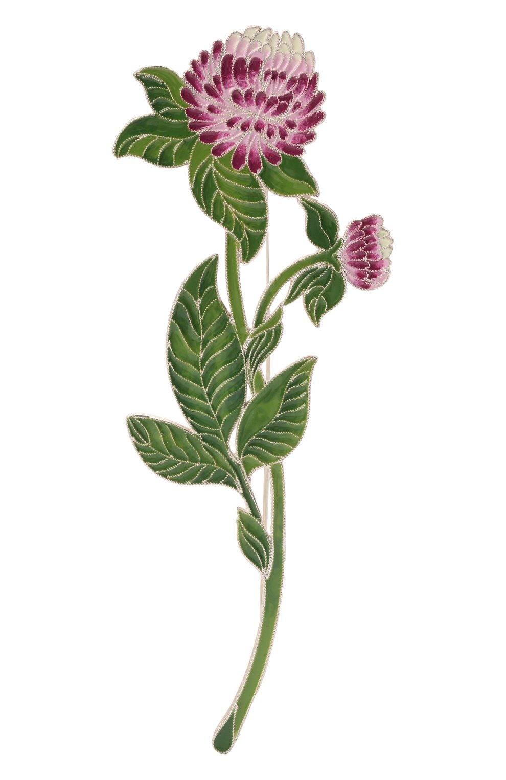 Брошь клевер РУССКИЕ САМОЦВЕТЫ, арт. 41463, фото 1