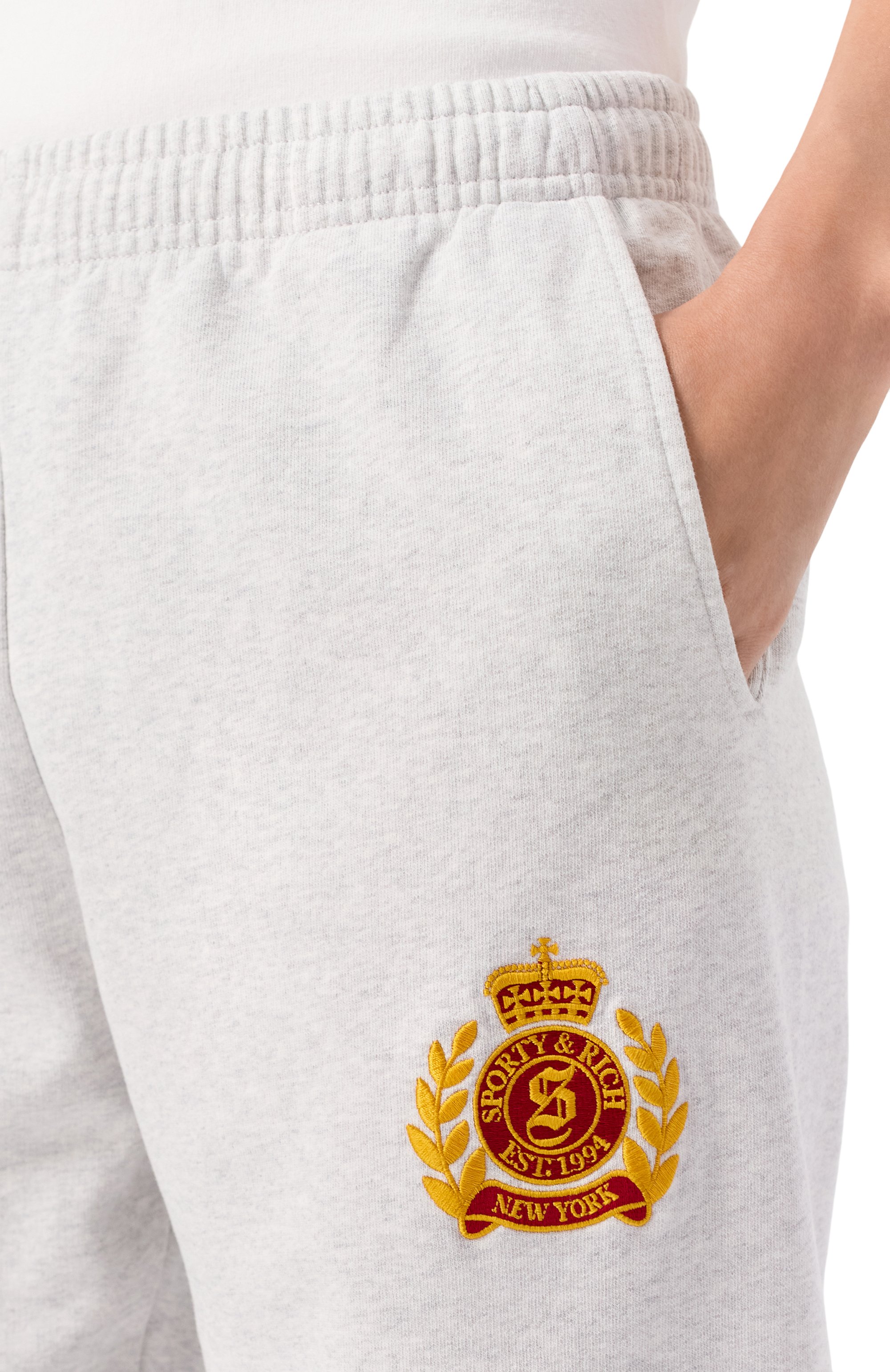 Хлопковые джоггеры SPORTY AND RICH, арт. PA036508243GY03, фото 5