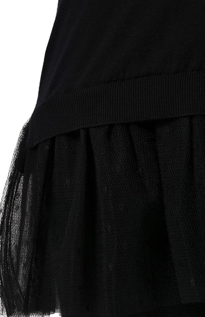 Пуловер из смеси кашемира и шелка с оборкой REDVALENTINO, арт. PR3KC04K/1W7, фото 5