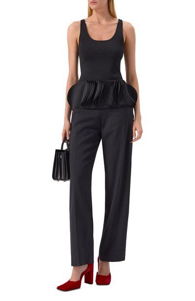 Бархатные туфли d'orsay ALAIA, арт. AA3E1008A014, фото 3