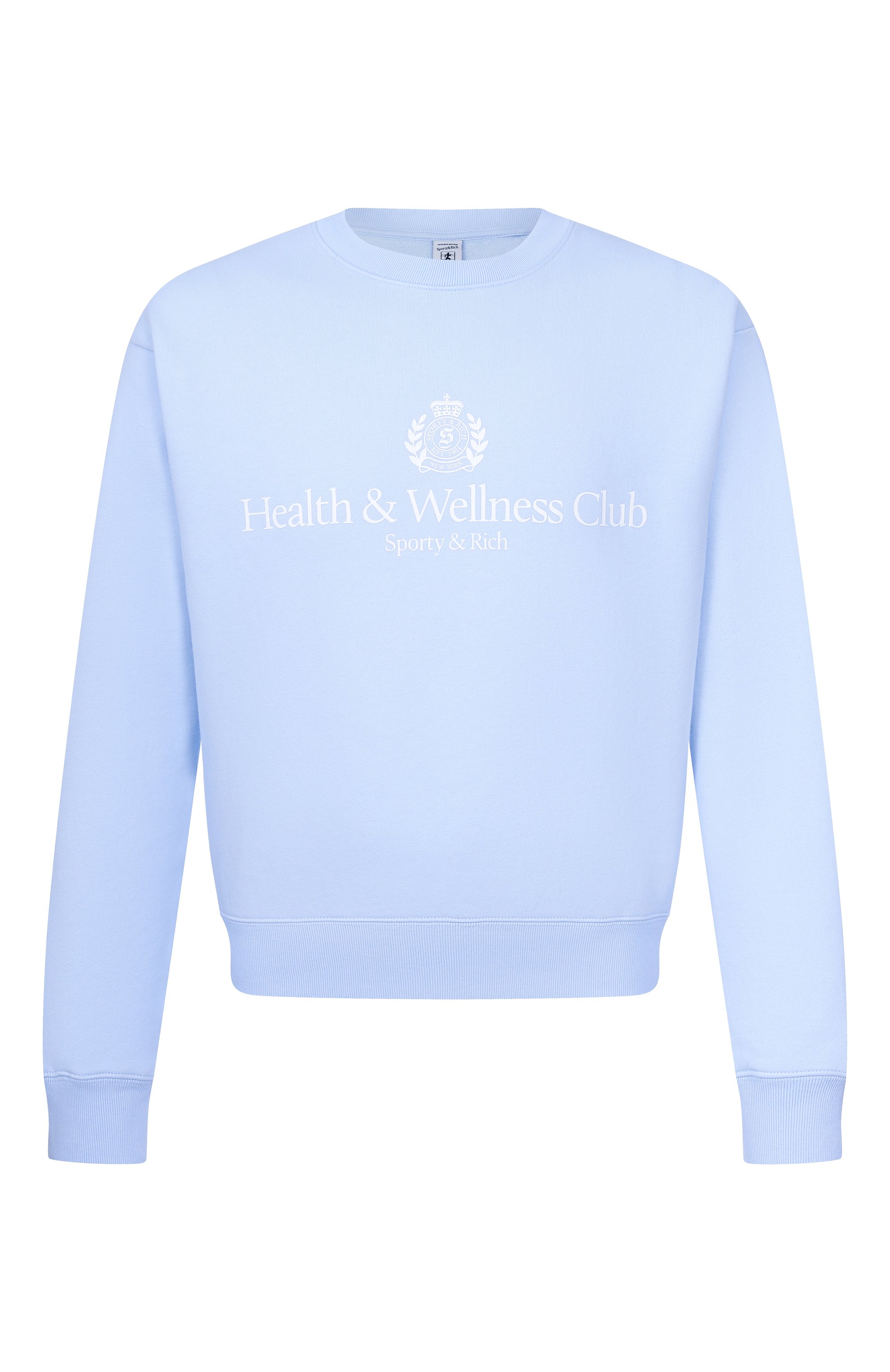 Хлопковый свитшот SPORTY AND RICH, арт. ST098710241BL90, фото 1