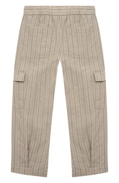 Брюки изо льна и хлопка BRUNELLO CUCINELLI, арт. BH556P208B, фото 2