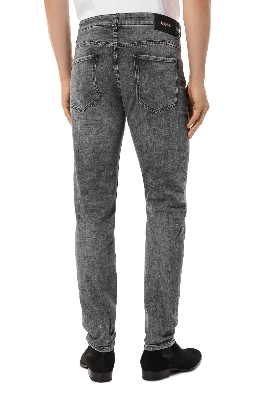 Джинсы BOSS серого цвета по цене 19800 руб., арт. 50496357, фото 4 Джинсы BOSS, арт. 50496357, фото 4