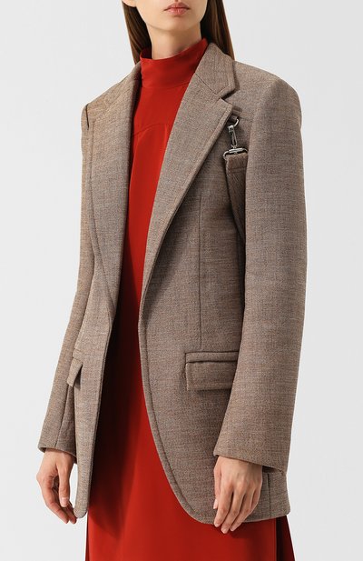 Жакет прямого кроя с поясом CHLOÉ, арт. CHC18WVE62073, фото 3