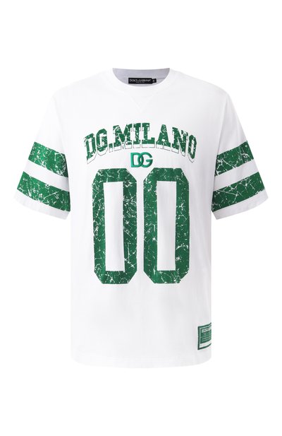 Мужская хлопковая футболка DOLCE & GABBANA, арт. G8RZ2Z/G7NPB