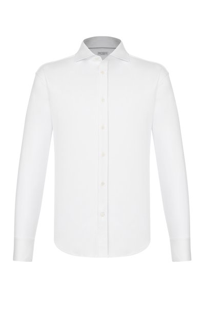 Мужская хлопковая рубашка BRUNELLO CUCINELLI, арт. M0B136686