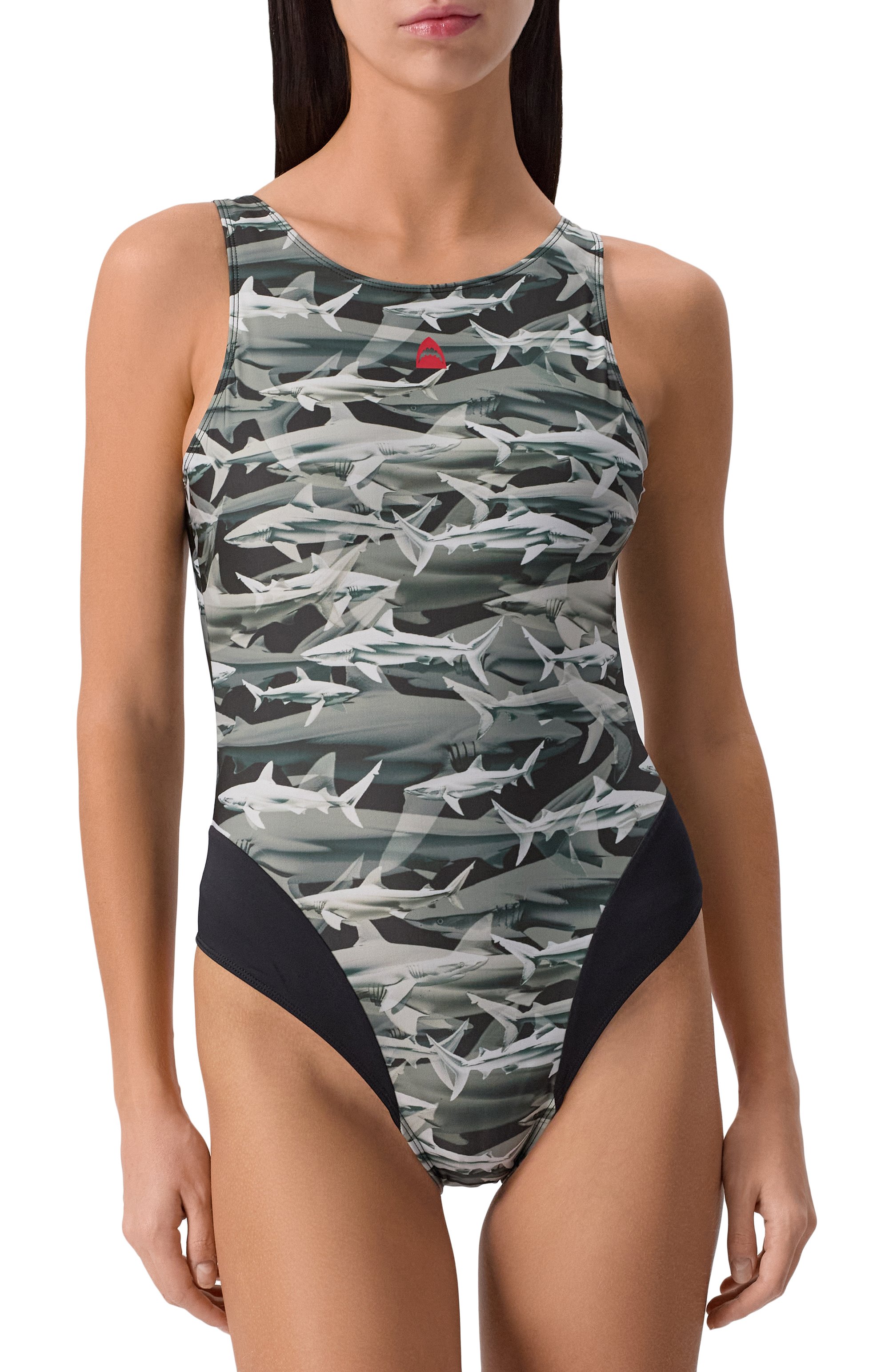 Слитный купальник LET`S SWIM серого цвета по цене 26950 руб., арт. LS/W_011_SS, фото 2 Слитный купальник LET`S SWIM, арт. LS/W_011_SS, фото 2