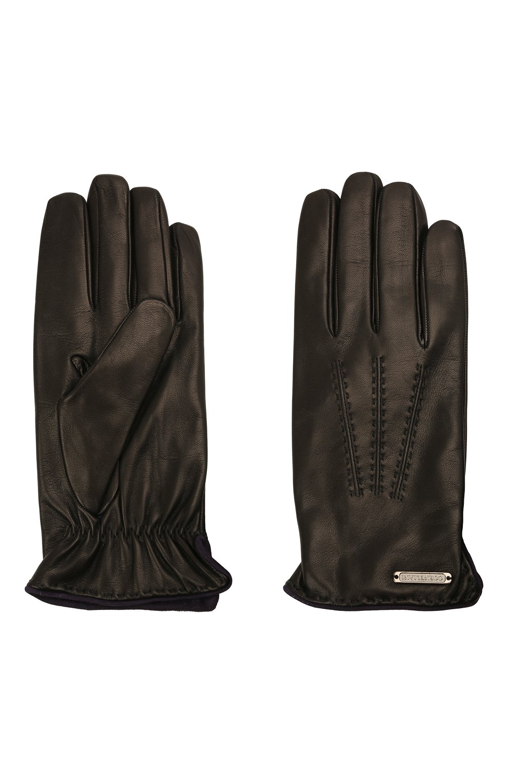 Кожаные перчатки CORNELIANI, арт. 88Q338-1820575/00, фото 2