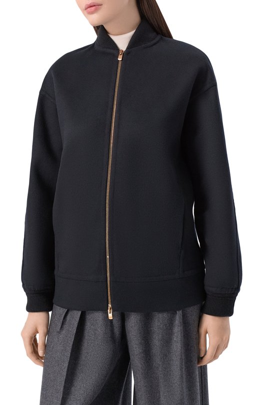 Кашемировый бомбер Agnona TH1026E/D7036E Чёрный  TH1026E/D7036E Фото 3