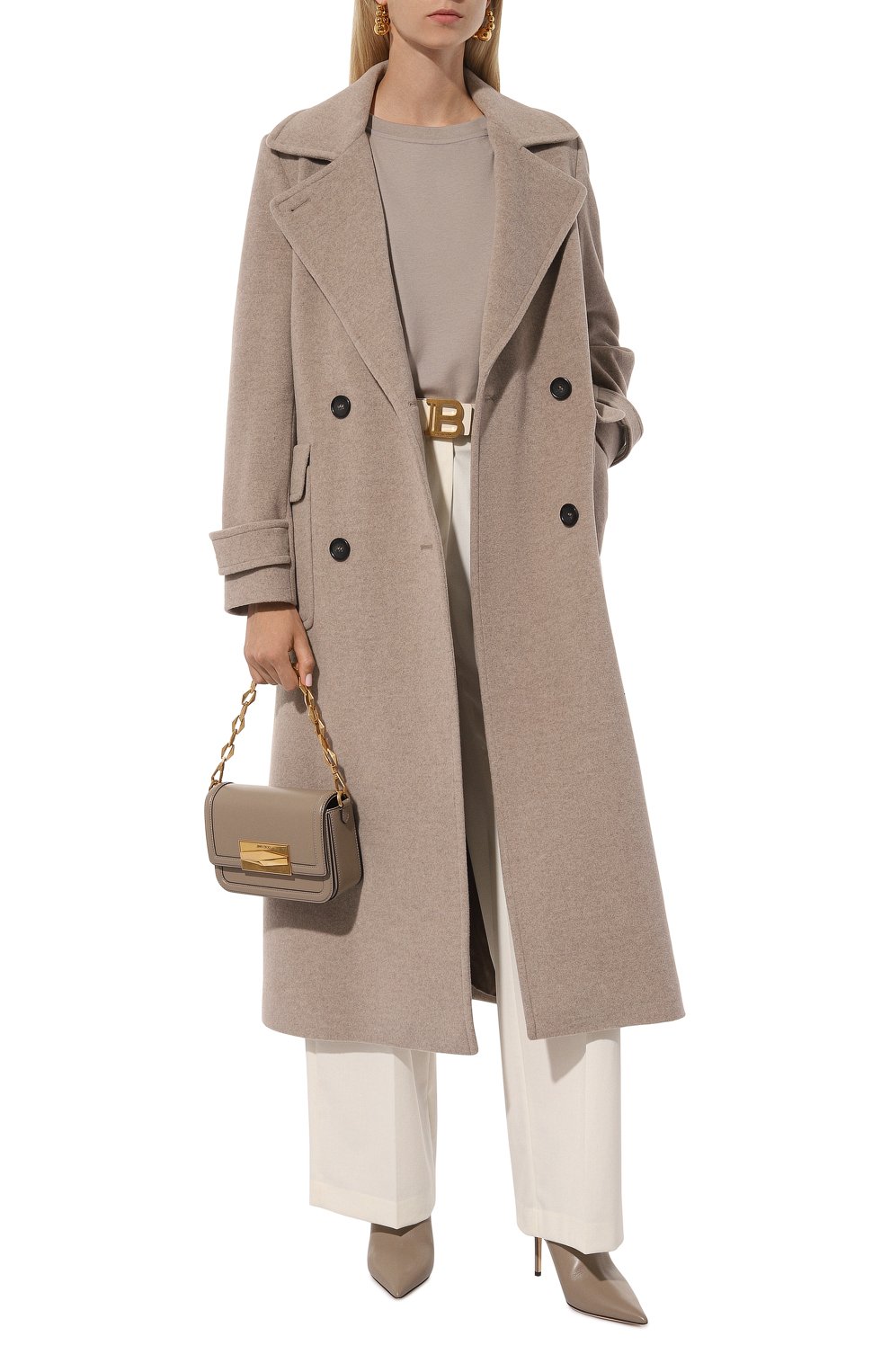 Пальто из шерсти и кашемира CINZIA ROCCA бежевого цвета по цене 72250 руб., арт. VR21801/64D3, фото 2 Пальто из шерсти и кашемира CINZIA ROCCA, арт. VR21801/64D3, фото 2