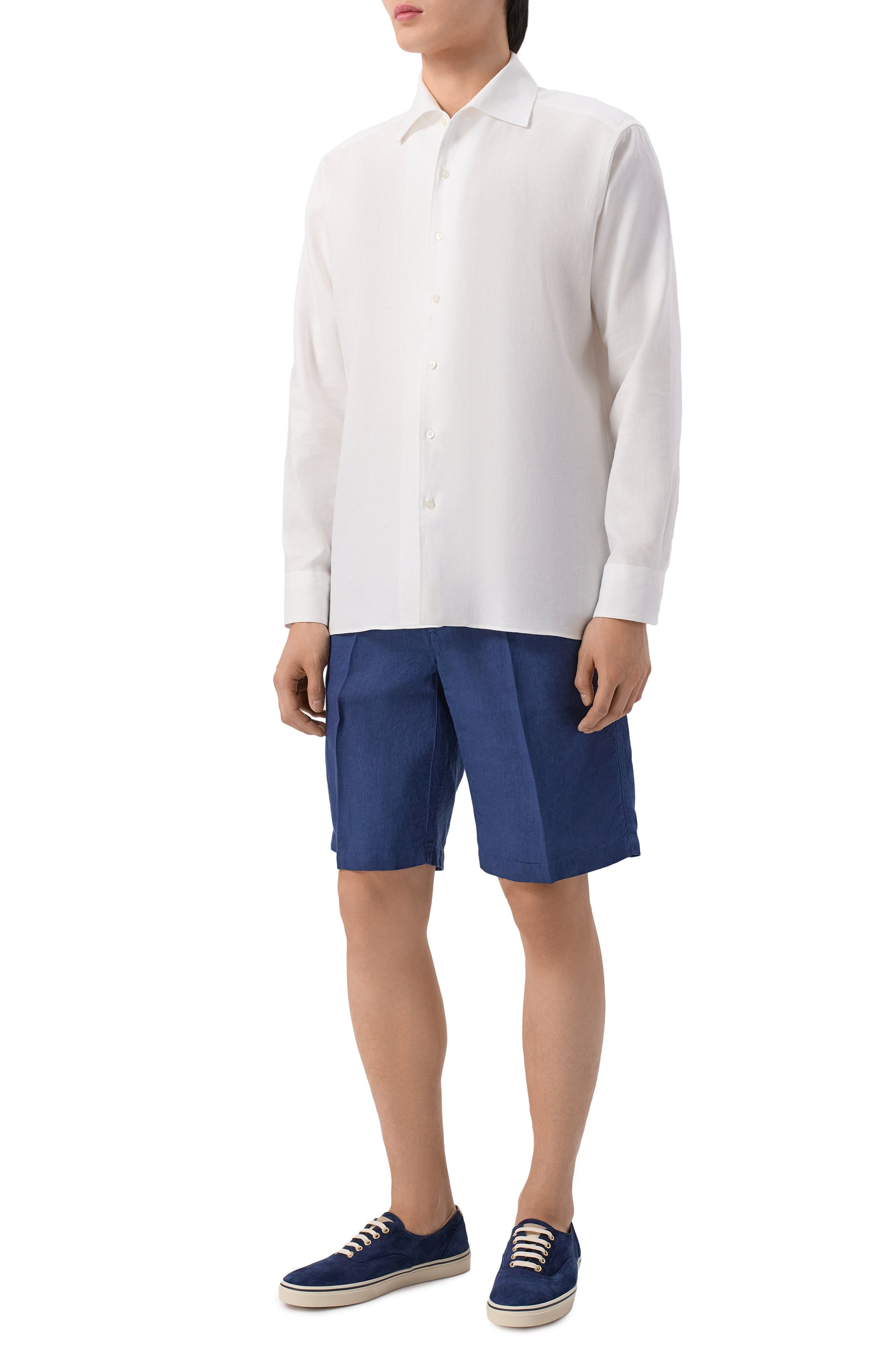 Льняные шорты 120% LINO, арт. 33ALIM2137/0253/S00, фото 2