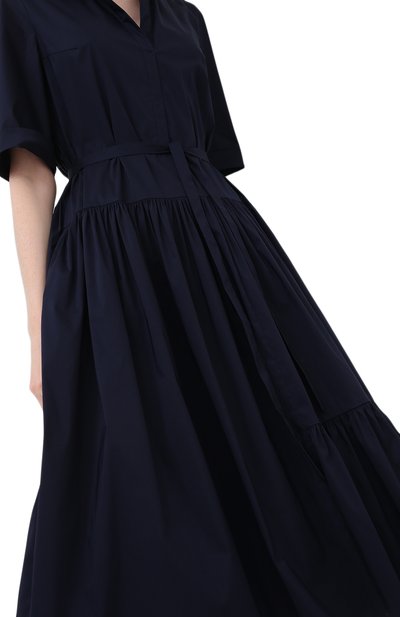 Хлопковое платье TEGIN синего цвета по цене 38500 руб., арт. SD1907A, фото 3 Хлопковое платье TEGIN, арт. SD1907A, фото 3