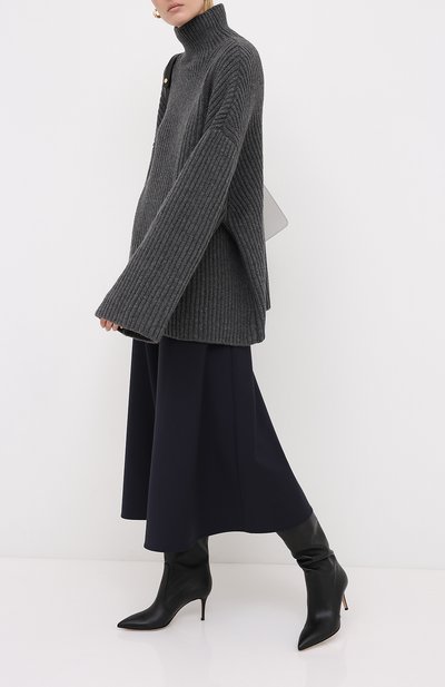 Шерстяной свитер NANUSHKA, арт. RAW_CHARC0AL_S0FT W00L BLEND KNIT, фото 2