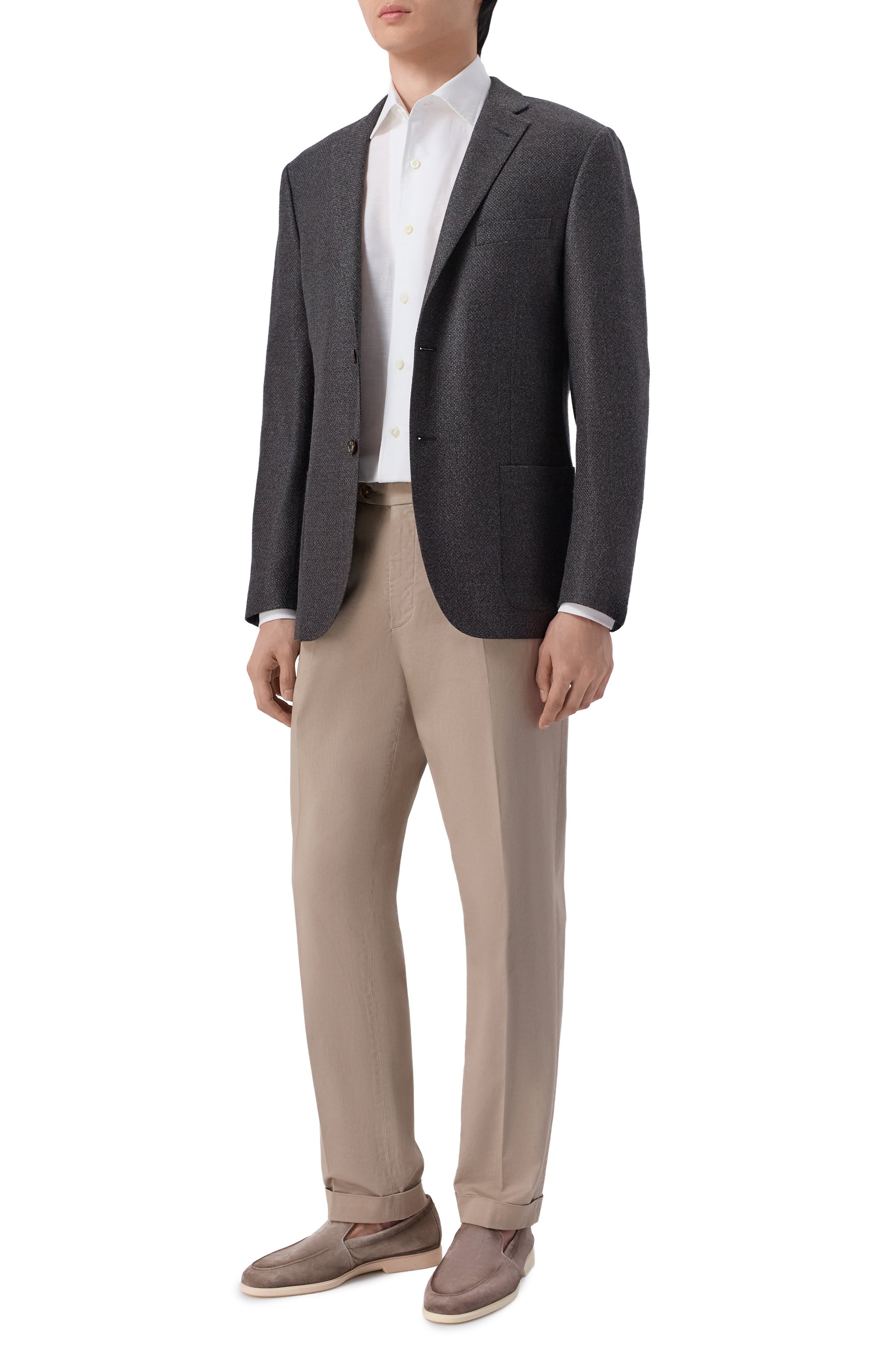 Сорочка изо льна и хлопка ALESSANDRO GHERARDI, арт. D0UBLE/7639, фото 2