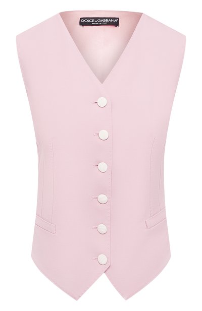 Жилет из смеси шерсти и шелка DOLCE & GABBANA, арт. F79H6T/FUBAJ, фото 1