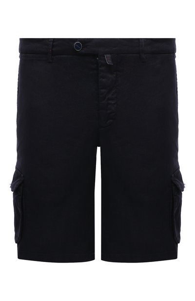 Мужские шорты изо льна и хлопка KITON, арт. UFPPBK0604D