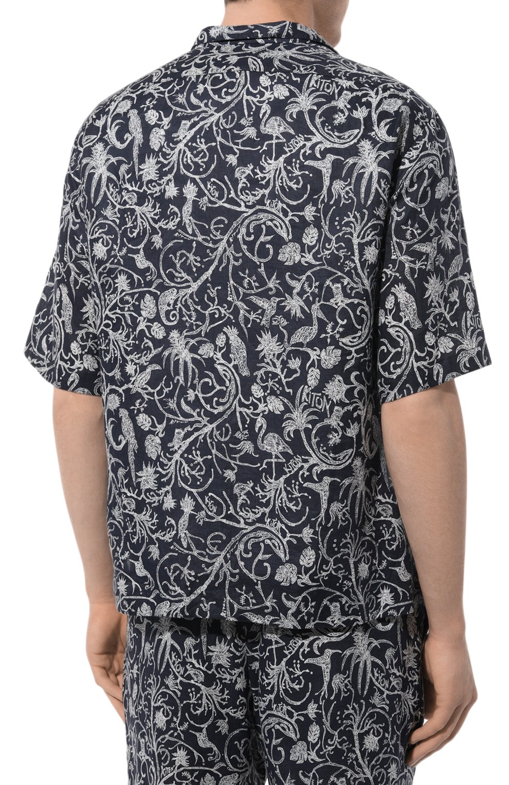 Льняная рубашка KITON, арт. UMC024H08902, фото 4